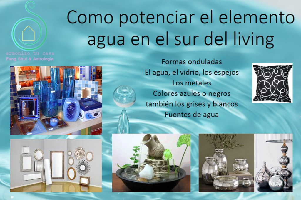 feng shui potenciar living agua